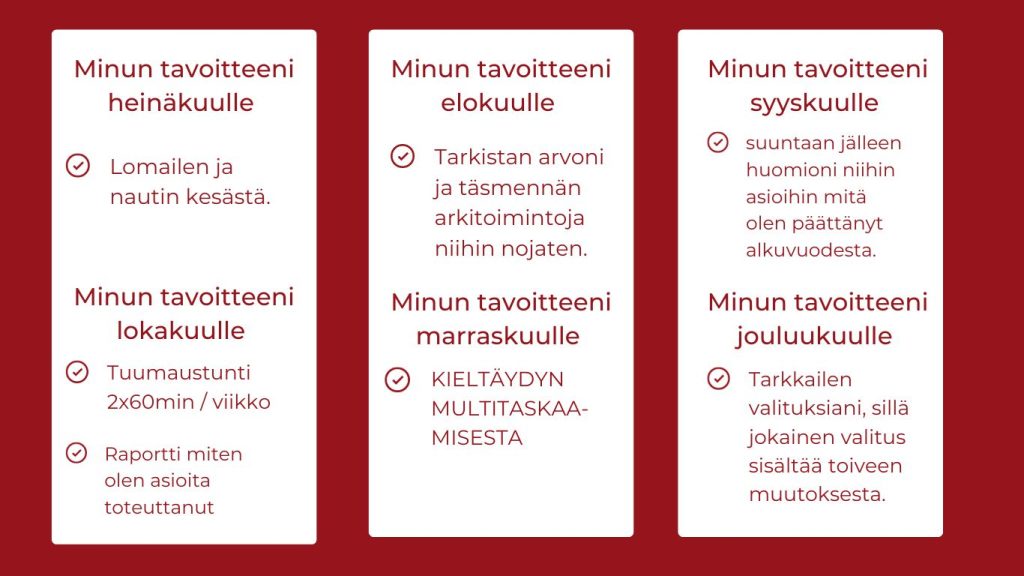 Voimavarat lisäävät innostusta ja mielekkyyttä. Ne antavat tukea, voimaa ja puhtia tekemiseen.